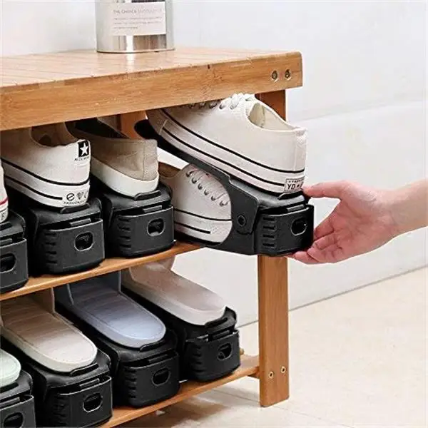 Регулируемая подставка для обуви, 3 регулируемые уровни Высота обуви стойки, органайзер компактные стойки хранения обуви прочный Стенд обуви