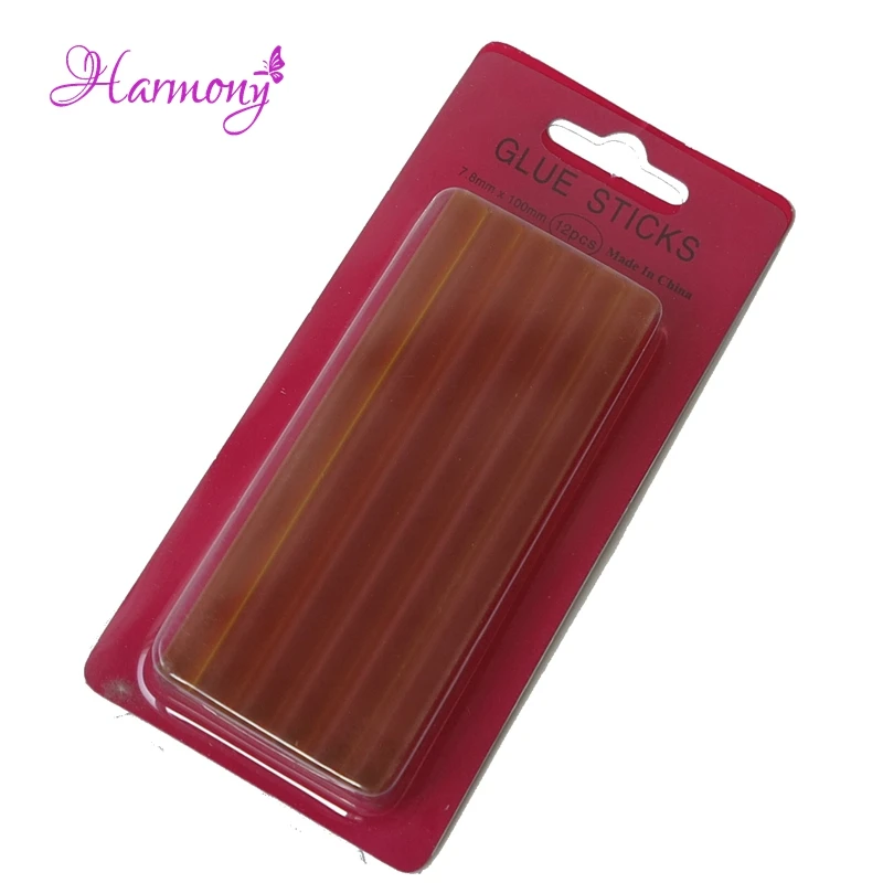 12pcs/lot Heat Melt Keratin Glue Stick for Fusion Nail Tip Human Hair Extension Tools Used with Glue Gun or Melting Glue Hot Pot