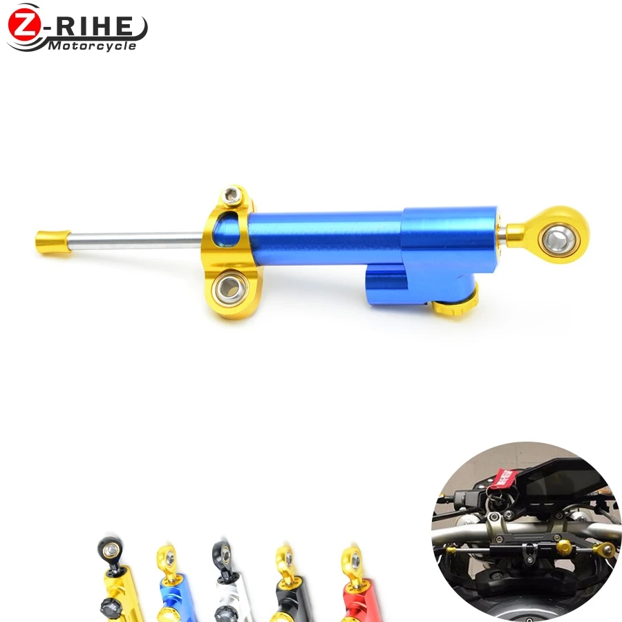 

MT07 MT09 YZF R3 R6 CNC Damper Steering StabilizerLinear Reversed Safety Control MT 09 MT 07 Bike for KTM for Kawasaki Z-250 Z80