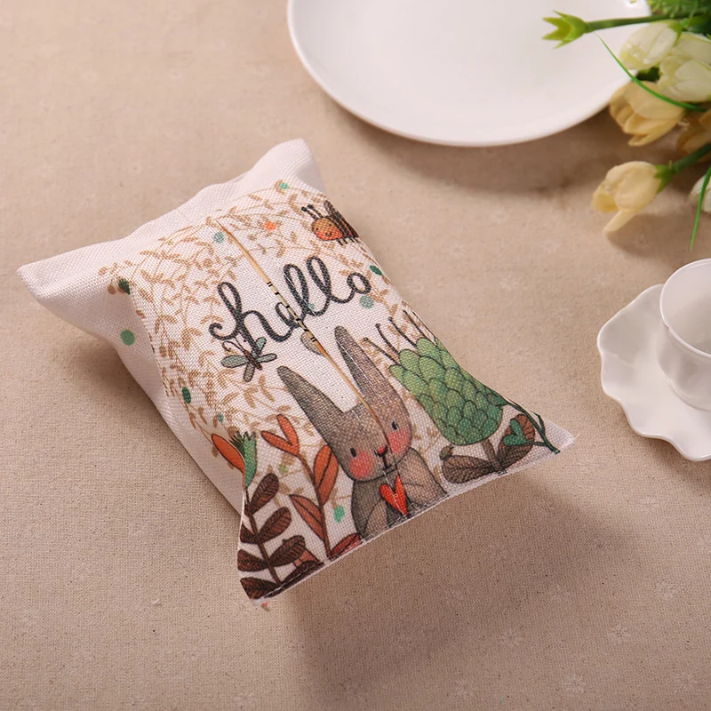 Cotton linen Festivals Tissue paper bag leaves palm elk Chinese style Japanese lattice wave flamingo