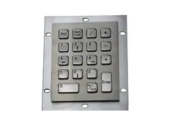 Металлическая компьютерная клавиатура с 18 ключами из нержавеющей стали клавиатура моющиеся клавиатуры антивандальные брелоки