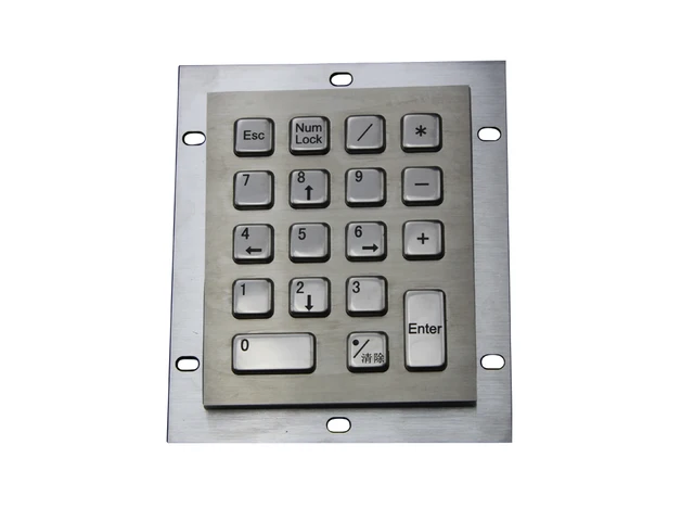 Metal computer keyboard with 18keys stainless steel keyboard washable keyboards vandal proof keypads silicone keyboards Metal computer keyboard with 18keys stainless steel keyboard washable keyboards vandal proof keypads silicone keyboards