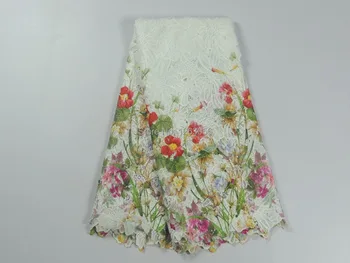 

quality textile cloth African cord lace fabric French guipure patchwork fabric 100% polyester for wedding dress 5yrds/lot