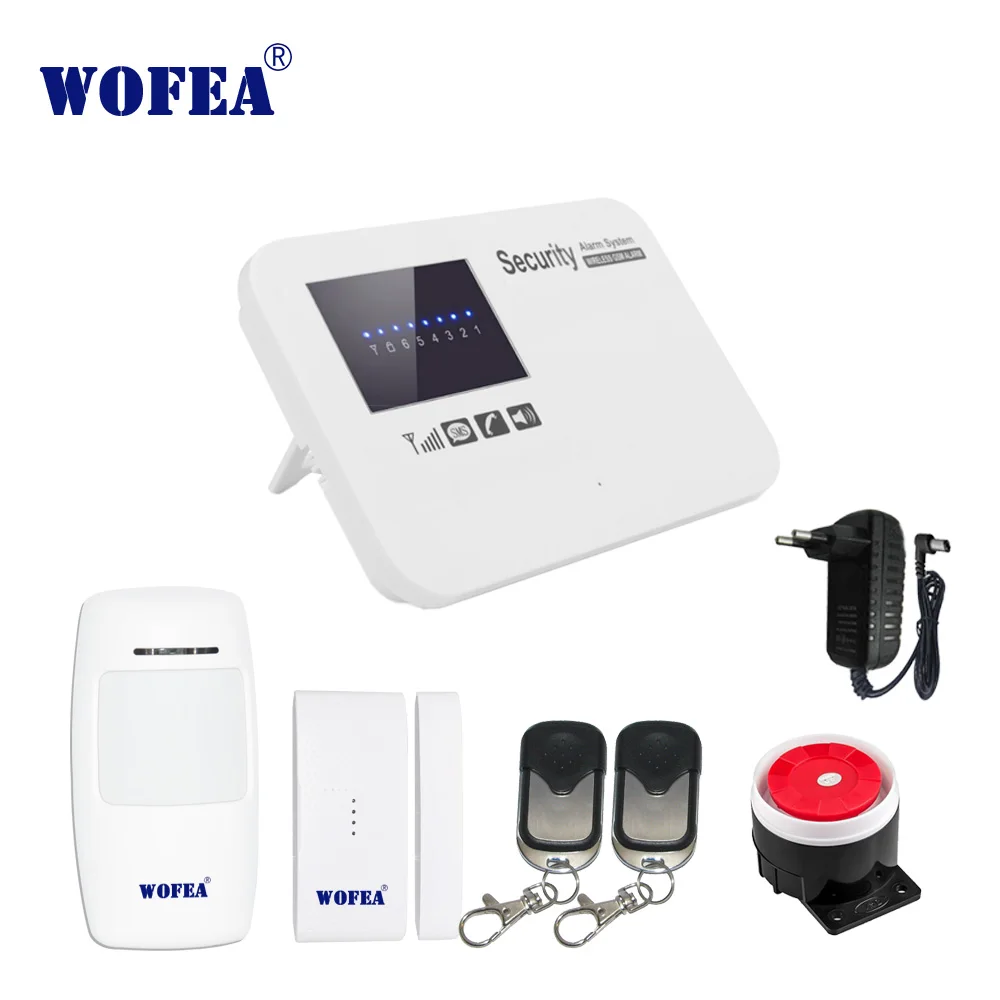 WOFEA IOS y android APP control seguridad GSM sistema de alarma control de relé para el hogar alarma antirrobo zona alarma de fuego - 1
