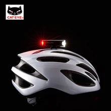 CATEYE Cycling Headlight Duplex Bicycle Front Rear Warning Lights LED Bike Helmet Battery Safety Flashlight Torch 30LM /15LM