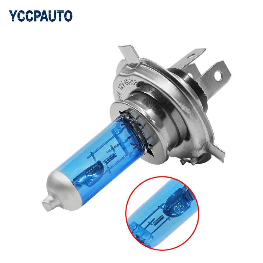 

Gfoloza H4 Car Halogen Headlight Fog Lights 6000K White High Low Beam Light Bulb Auto 12V 9003 halogen fog Lamp 55W/100W 1PCS