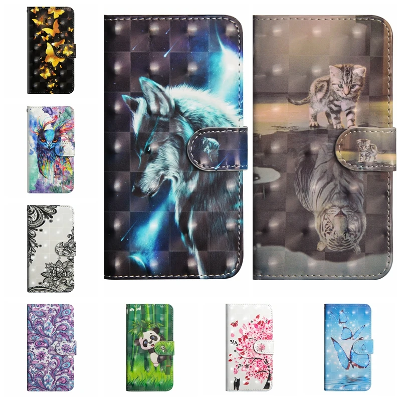 

sFor Coque LG Q6 Case 3D Cat Leather Wallet Flip Cover For LG Q6A Q6 Alpha M700 Q6 Plus X600 Phone Case For Coque LG Q6 Cases