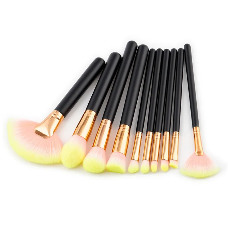 

FOCALLURE Full Function 10pcs Professional Makeup Brushes Set High Quality Makeup Tools Kit Beauty Premium Brush