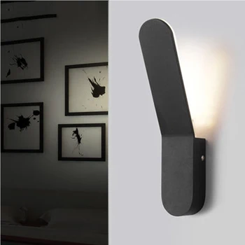 

GETOP Long Strip Aluminum LED Wall Lamp Modern Simple Acrylic LED Bedside Hotel Living Room Wall Lamp Staircase Lighting Fixture