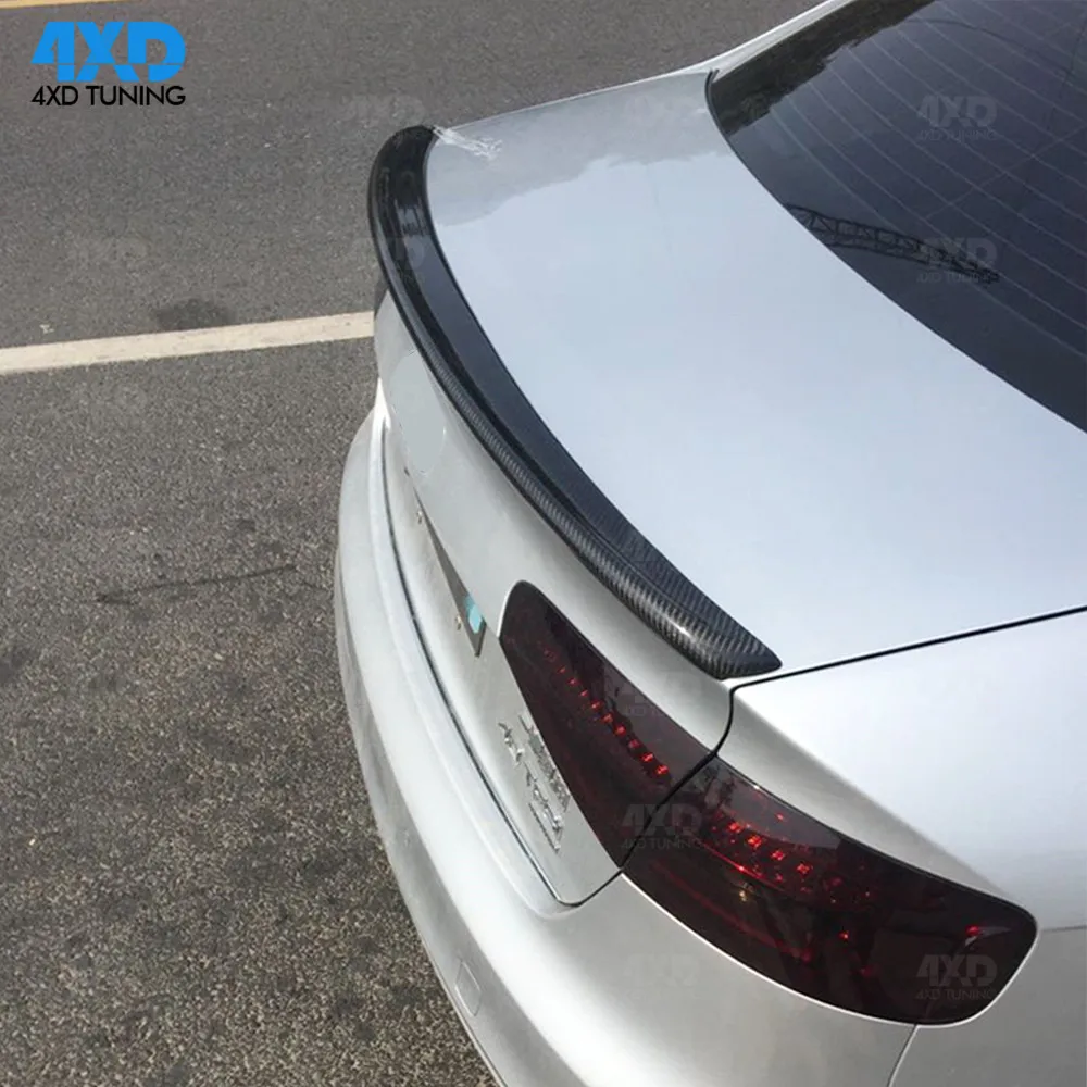 B8.5 спойлер S4 стиль для Audi A4 2013 2014 2015 задний из углеродного волокна бампер багажник