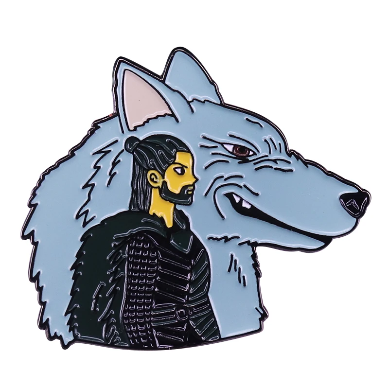 

Daenerys Targaryen Jon Snow Badge Brooch from Game of Thrones Pin