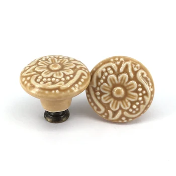 

8PCS ceramic drawer kitchen cabinet handle knob dresser cupboard door pull antique furniture door handles knob