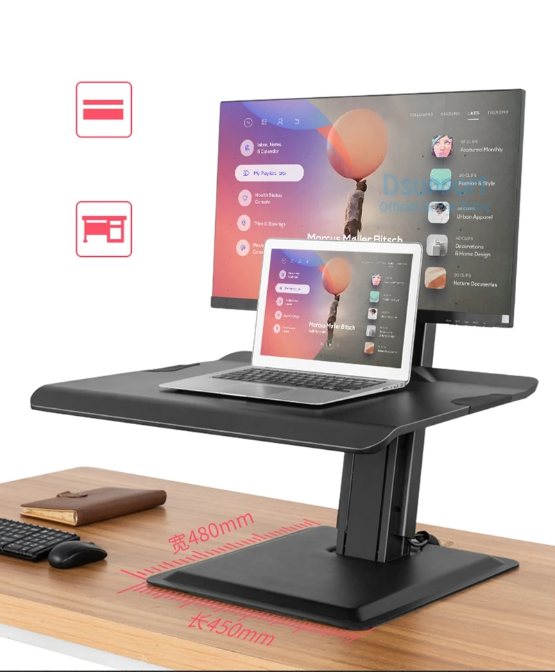 NB ST15 190 cm Ergonomische Computer Zitten Staan Workstation 22-32 inch Monitor Beugel met Toetsenbord Plaat Laptop desk Stand NB ST15 190 cm Ergonomische Computer Zitten Staan Workstation 22-32 inch Monitor Beugel met Toetsenbord Plaat Laptop desk Stand