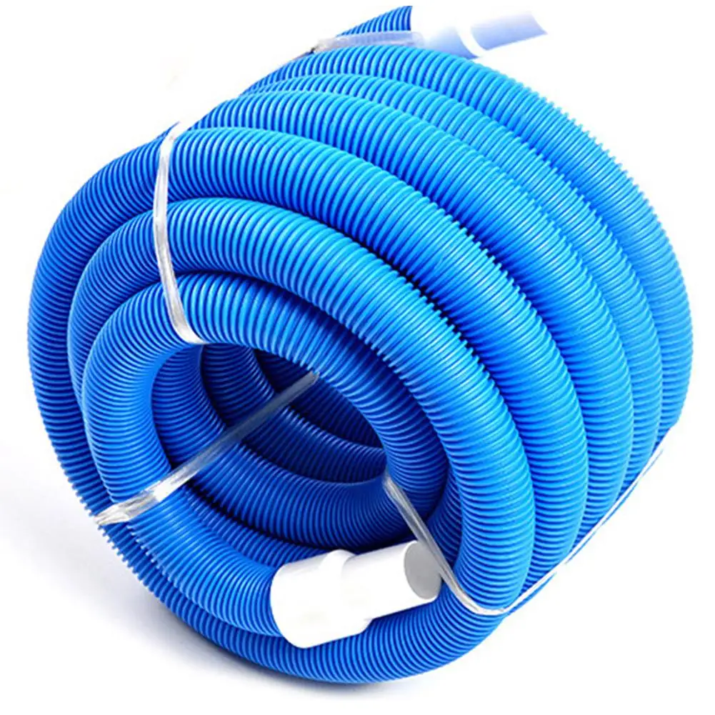 biteatey Spiral Swimming Pool Vacuum Hose 10m With 1.5 Inch Swimming Pool Double Suction Pipe Cleaning Accessories