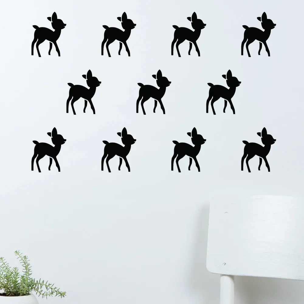 

30 PCS/ SET Reindr Pattern Wall Decal DIY Viny Home Decor Art Kids Nursery Room Wall Sticker Baby Bedroom Wall Mural YO-52