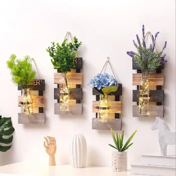 

Creative glass vase green radish spring summer autumn and winter hydroponic wall hanging simple home wall decoration hanging