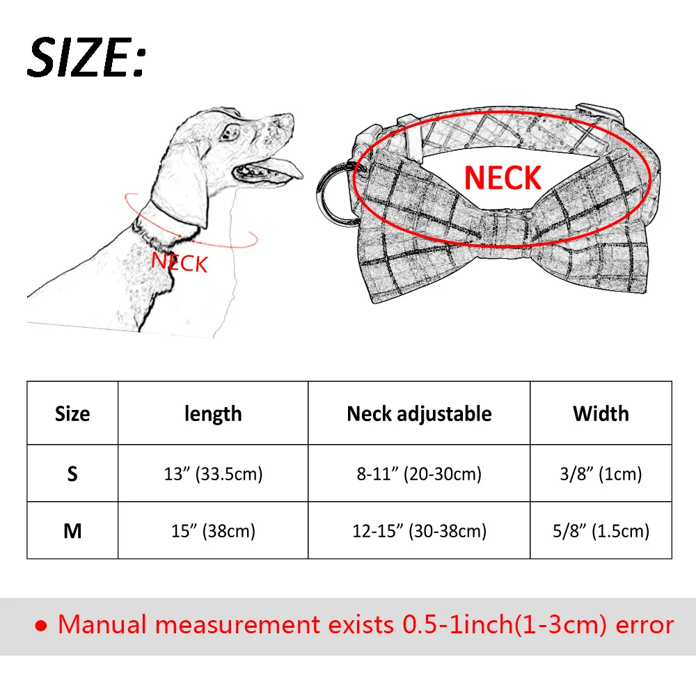 Ошейник для собак Bownot, клетчатые ошейники для собак и кошек, отрывающийся ошейник для маленьких собак, щенков, котят, домашних животных, игрушка "чихуахуа" пудель