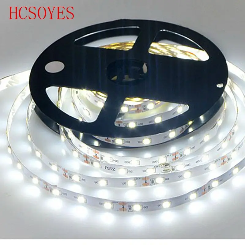 (5 м/рулон) DC12V 3528 SMD 60 светодиодов/м не Водонепроницаемый одноцветный RGB