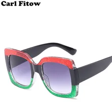 Негабаритные Квадратные Солнцезащитные очки Для женщин Роскошные Брендовая Дизайнерская обувь Винтажные Солнцезащитные очки Модные Большой кадр солнцезащитные очки UV400
