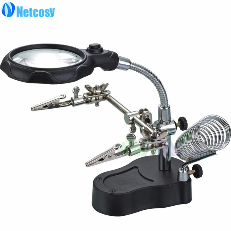 

Netcosy TE801 Auxiliary Clip Magnifier (LED) Professional Repair Tools CellPhones for iPhone for Samsung for Nokia Repair Spare
