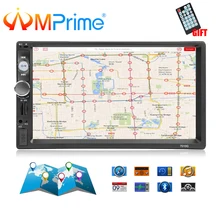 AMPrime 7010G 2 Din Auto Radio di Navigazione GPS Autoradio Bluetooth AUX USB MP3 Audio Stereo FM Radio 2din Multimediale macchina Fotografica del giocatore