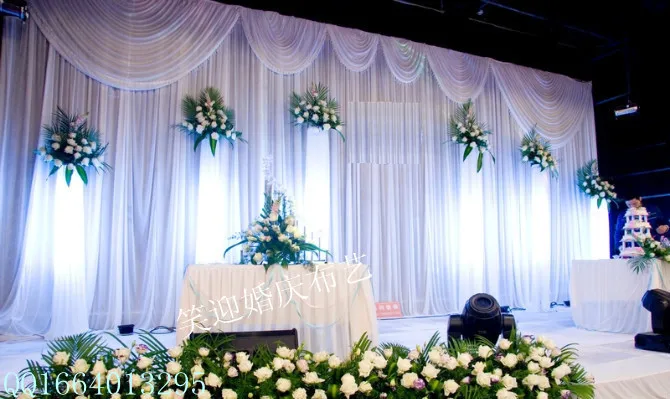 20ft 10ft white font b Wedding b font font b backdrop b font with swags event