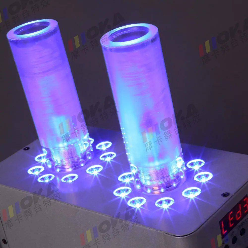 4 шт./лот 18*3 Вт CO2 ткацкий станок moka светодио дный RGB 3in1 dmx контроллер co2 туман этап машина оборудование для световых эффектов спрей 8 м