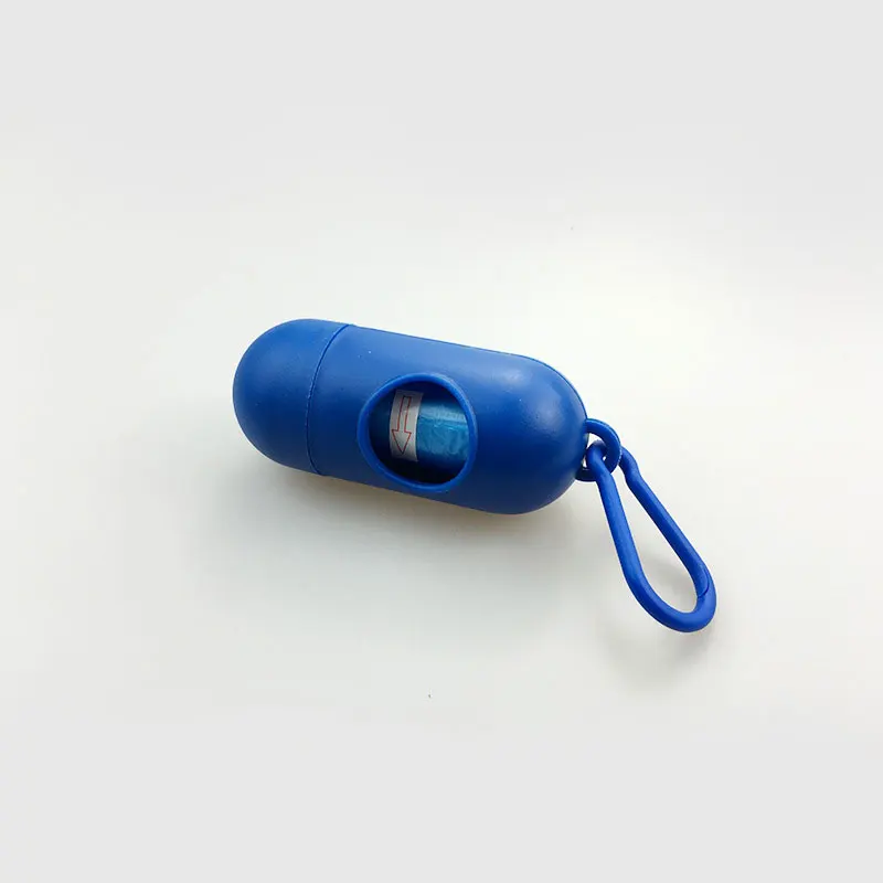 Blue Милый набор мешков для мусора для домашних животных с мешками для мусора, переносной чехол для мусора для домашних животных - Цвет: Blue