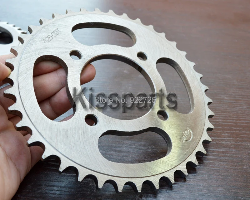 engine sprocket For Suzuki Hyosung Kawasaki HMZ EN GS 125 GN125 RG125 Motorcycle rear sprocket 34-36-48 T 428 chain modification speed-raising