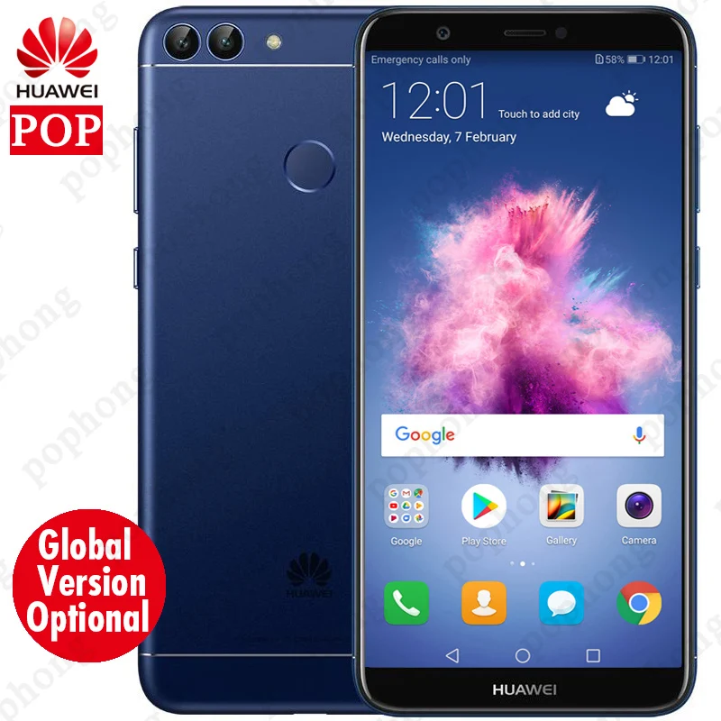 

Global rom HUAWEI P Smart mobilephone Huawei Enjoy 7s 5.65 inch Kirin 659 Octa Core Android 8.0 Dual Rear Cameras