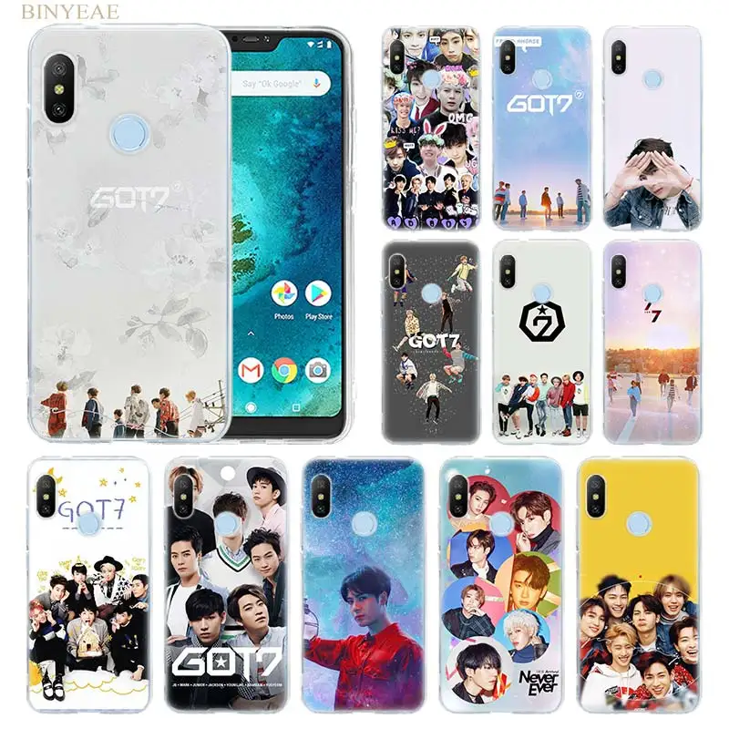

GOT7 Kpop Soft TPU Phone Cases Shell for Xiaomi Redmi A2 lite 6 6A 6Pro note 4 4X 5 5A 5Plus A1 5X 6X