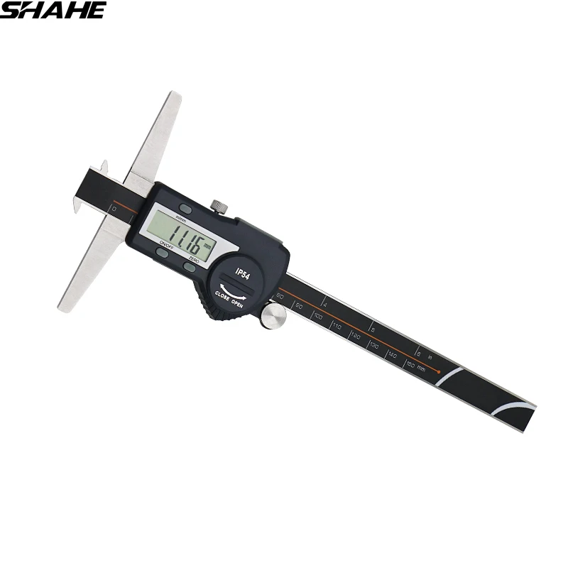 

shahe High-grade stainless steel double hook 0-150 mm digital depth caliper depth gauge electronic measurement instruments