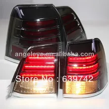 Land Cruiser FJ200 LC200 светодиодный задний фонарь для TOYOTA 2007-2013 год черного Дымчатого Цвета RC