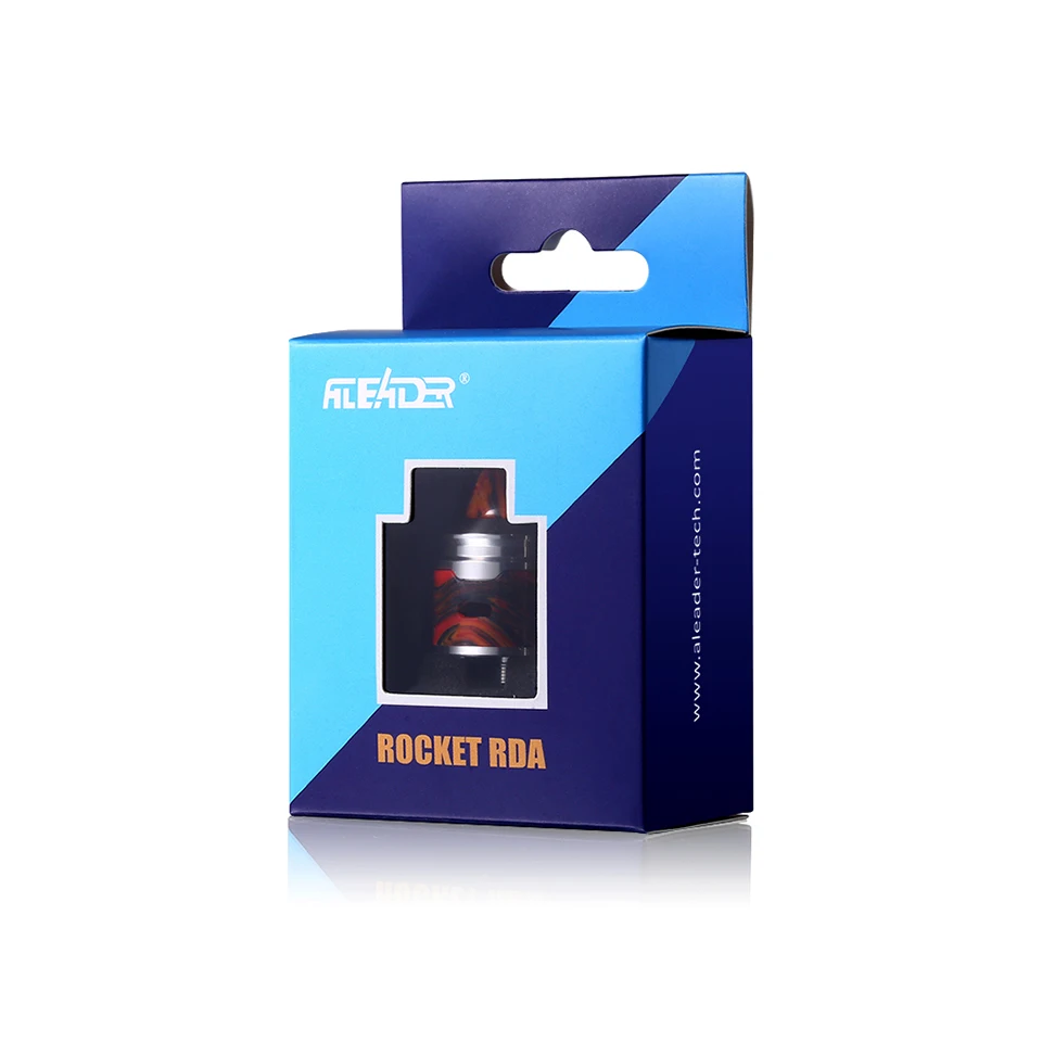 Original Aleader Rocket Resin RDA 24mm electronic cigarette Tank with 510 Drip Tip Dual adjustable airflow atomizer Vape tank (10)