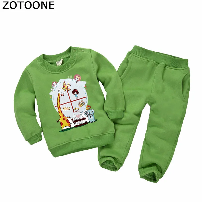 Патчи для одежды ZOTOONE с рисунком жирафа утюжок футболка толстовка