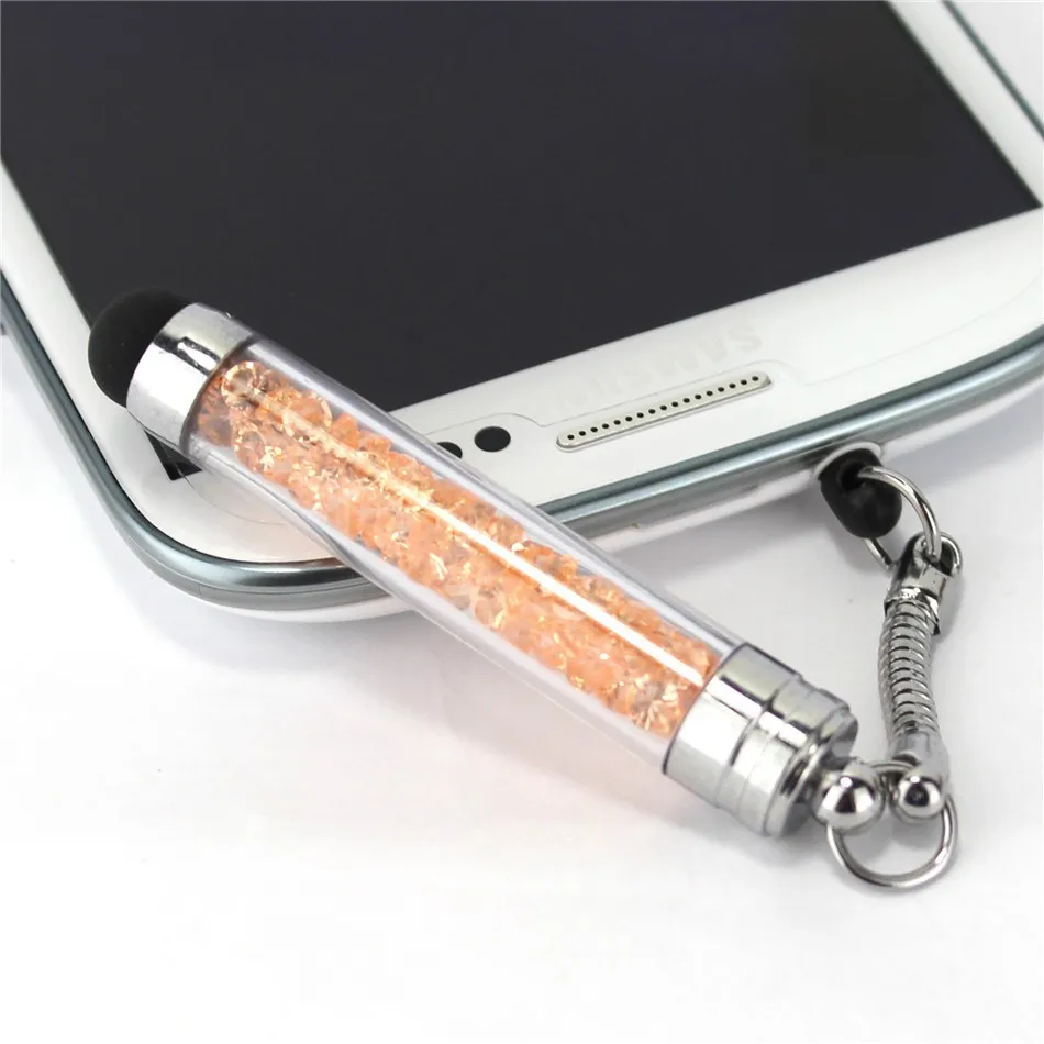 Роскошная модная дверная ручка со стразами мини-Стилус, Стильный чехол для iPhone 8 7 5 6 S плюс планшетный универсальных телефонов емкостный Экран стилус для сенсорного экрана