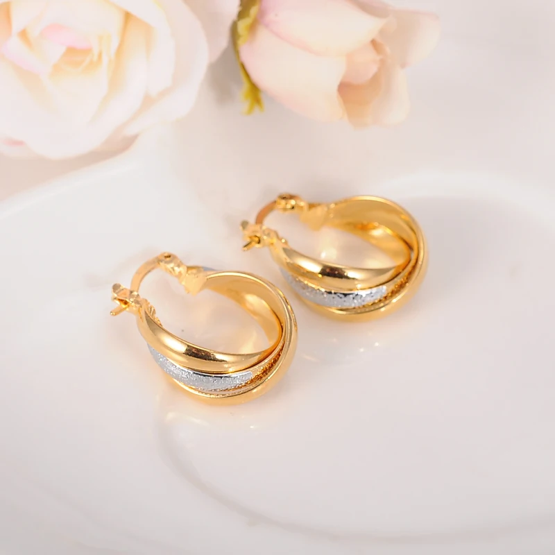 

Bangrui New Listing Fashion Jewelry yellow Golden Female Accessories Beautiful Women Earring