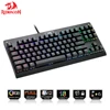 Redragon K568 RGB Dark Avengers Mech Keyboard 100% ghost proof 87 key blue switch black ► Photo 1/6