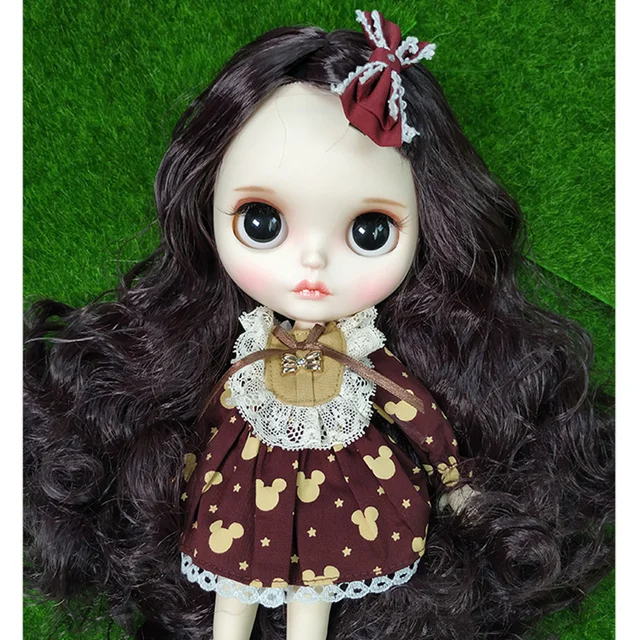 ICY DBS Blyth Doll 1/6 Joint Body hand painted frosted face white skin suit doll 30cm DIY BJD SD toys gift with hand group AB 6