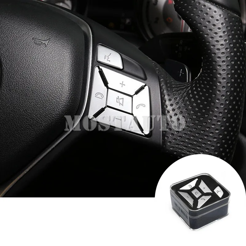 For Benz E Class W212 Interior Steering Wheel Button Trim Cover 2012