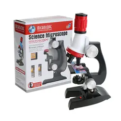 1200x микроскоп комплект для детей изысканный образование Наука игрушка в подарок студент