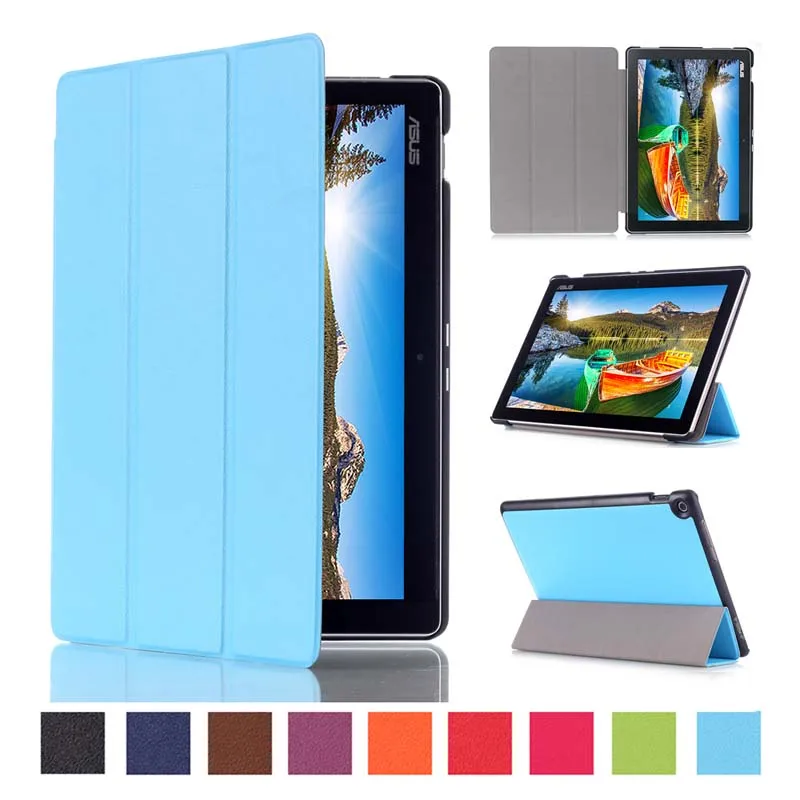 Ультратонкий кожаный чехол книжка для ASUS Zenpad 10 Z300C Z300CL Z300CG 1 дюйма|magnet adhesive|magnet
