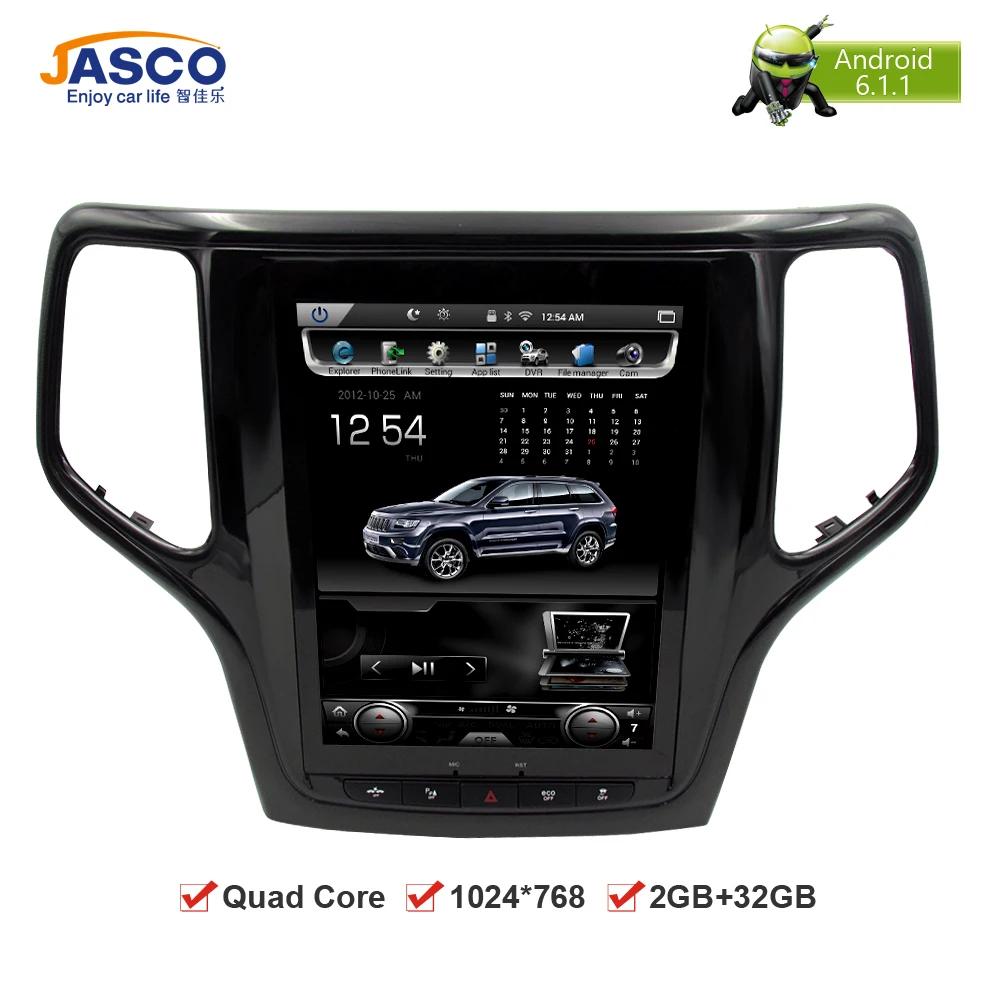 10 4Vertical Screen Android 6 0 Car DVD GPS Glonass Navigation Radio Player for Jeep Grand