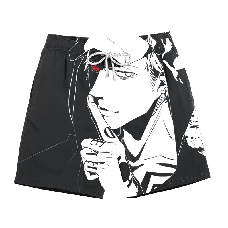 Японские Аниме one piece мужские повседневные шорты крутые хип хоп джоггеры летние для серфинга шорты для спортзала забавные дышащии эластичные для талии шорты
