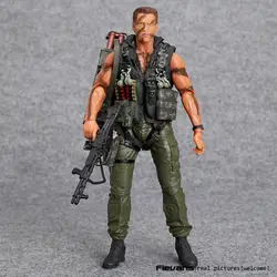 NECA Commando 30th Джон матрица Арнольд Шварценеггер ПВХ фигурку Коллекционная модель игрушки 7 "18 см