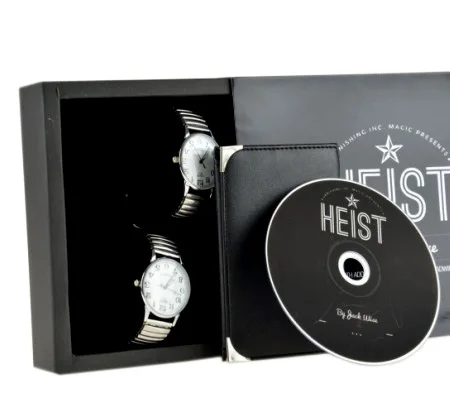 

Heist (DVD and Gimmick),Magician Watch Wallet Magica Close Up Illusion Mentalism Accessories Props Funny,Magic Tricks