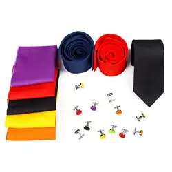 8 см просто личность взрыв моды Бизнес Для мужчин высокого класса декоративный галстук Костюмы шелковый галстук носовой платок запонки