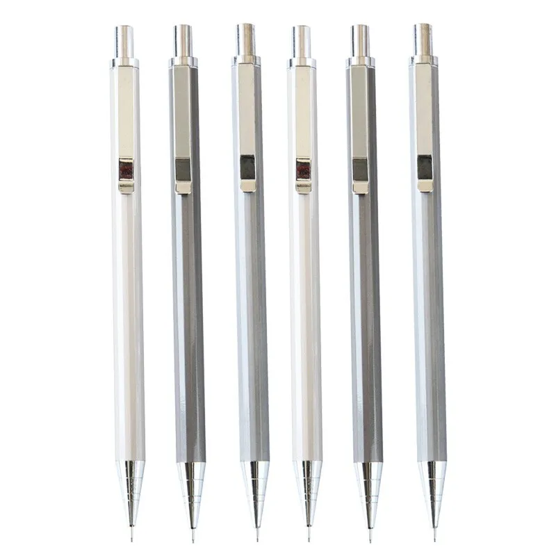 3 2b pcs lote cool fashion full metal 0 5 milimetros lapiseira para artigos de papelaria da escola de escritorio abastecimento