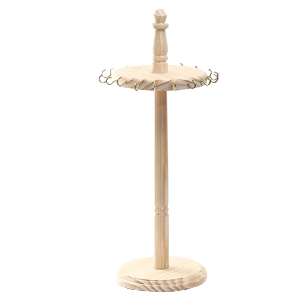 Деревянные ювелирные изделия стенд серьги кольцо Ожерелье Браслеты дисплей стенд 45 см высота