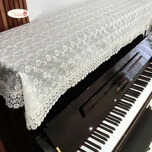 Proud Rose, кружевная Крышка для пианино, пасторальное полотенце для фортепиано, пылезащитный чехол, 90*180 см, с вышивкой, для фортепиано, полупокрытие, ткань